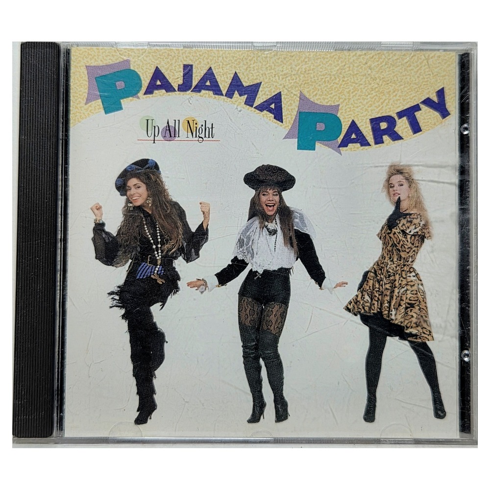 Up All Night Pajama Party CD 1989 Freestyle Dance Pop Atlantic Records Excellent